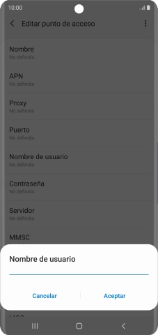 Introduce wap@wap y pulsa Aceptar.