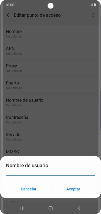 Introduce wap@wap y pulsa Aceptar.