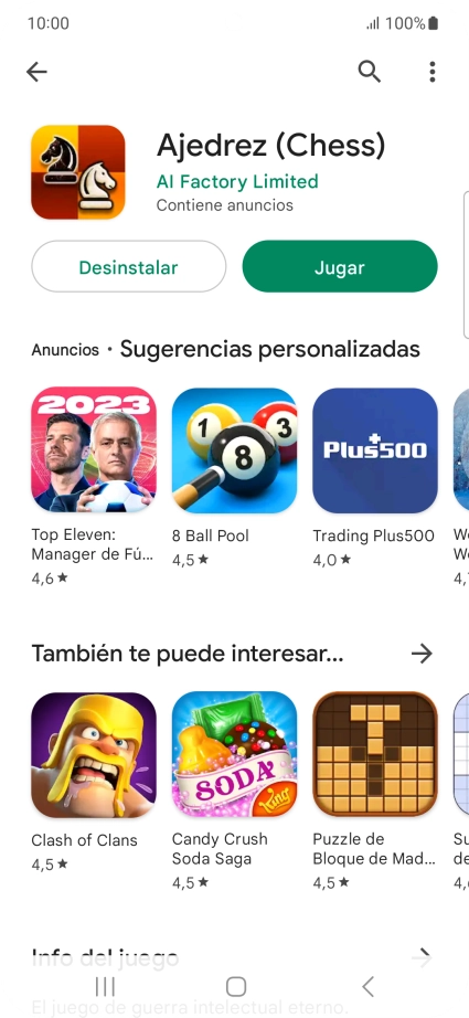 Pulsa la tecla de inicio para terminar y regresar a la pantalla de inicio.
