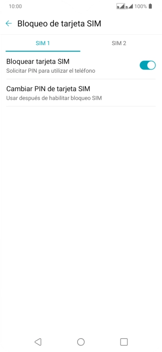 Pulsa el indicador junto a 