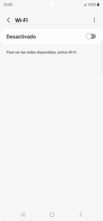 Pulsa el indicador para activar la función.