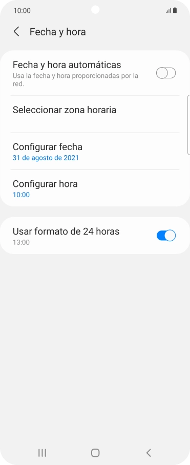 Pulsa el indicador junto a 