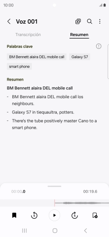 Pulsa la tecla de retroceso para guardar los cambios.