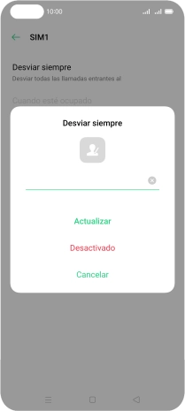 Pulsa Desactivado.