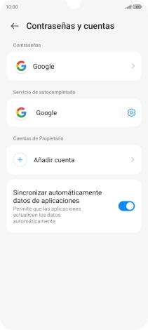Pulsa Añadir cuenta.