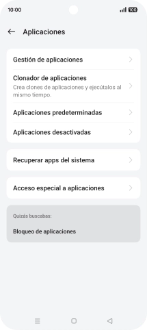 Pulsa Gestión de aplicaciones.