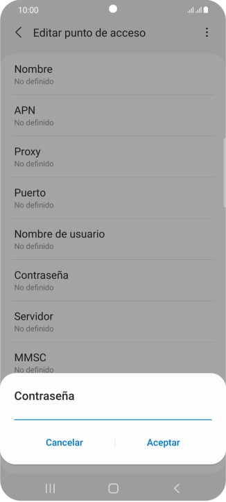 Introduce wap125 y pulsa Aceptar.