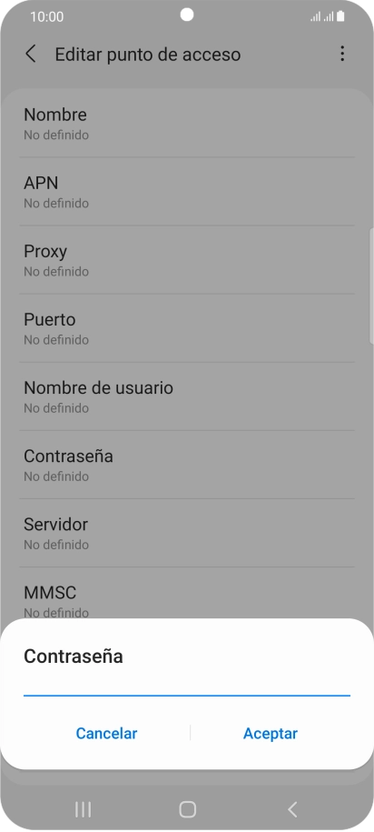 Introduce wap125 y pulsa Aceptar.