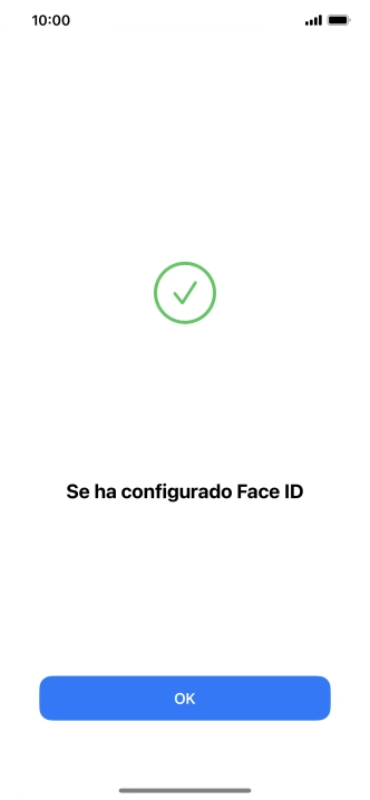 Pulsa OK. Si no has añadido anteriormente un código de seguridad, tendrás que introducir un código de libre elección dos veces consecutivas.