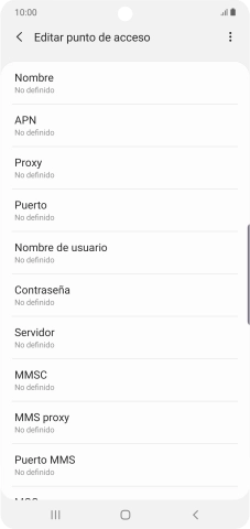 Pulsa Nombre.