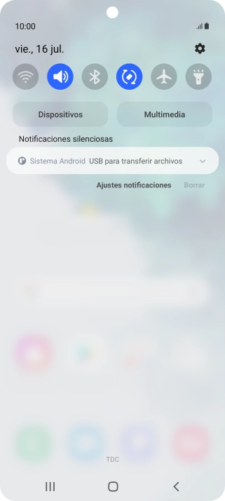 Pulsa Sistema Android.