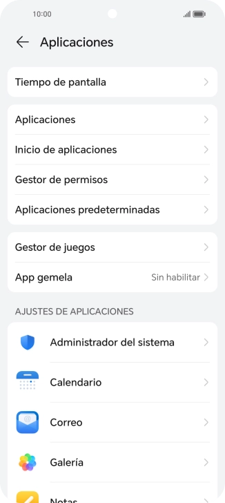 Pulsa Aplicaciones.