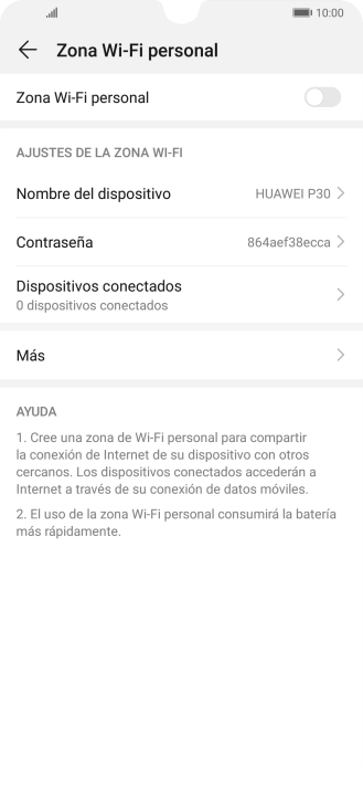 Pulsa Nombre del dispositivo.