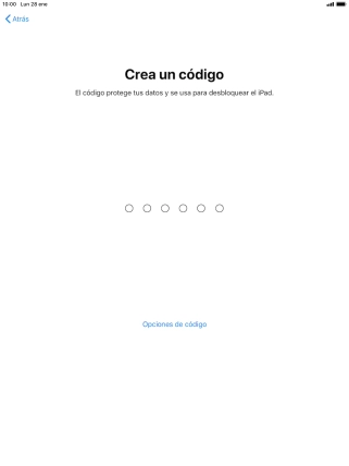 Pulsa Opciones de código.