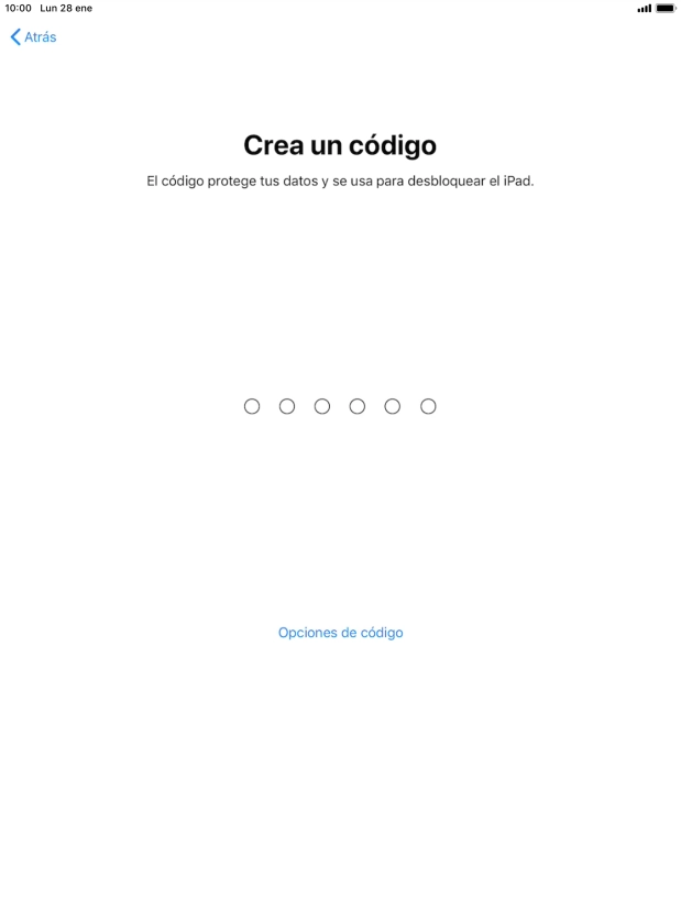 Pulsa Opciones de código.