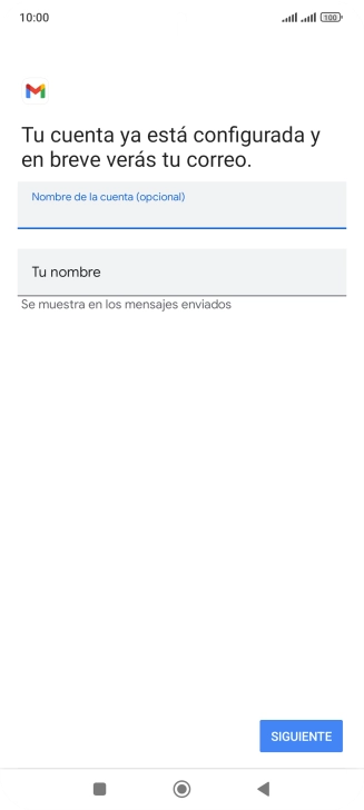 Pulsa Tu nombre e introduce el nombre del remitente.