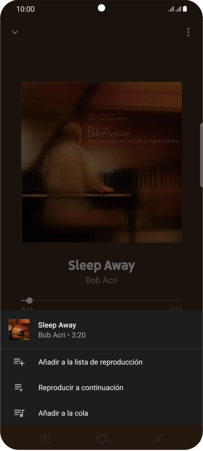 Pulsa Añadir a lista de reproducción.
