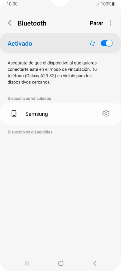 Pulsa la tecla de inicio para terminar y regresar a la pantalla de inicio.