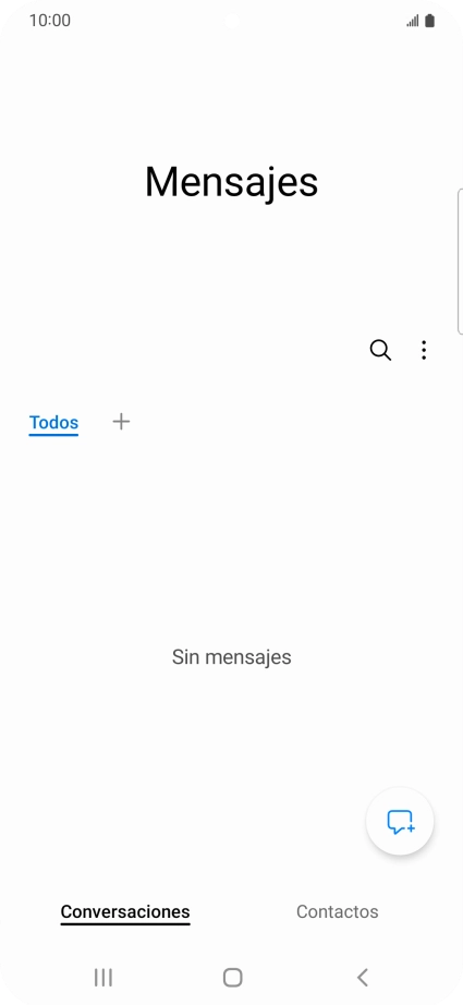 Pulsa el icono de nuevo mensaje.