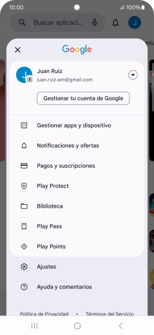 Pulsa Gestionar apps y dispositivo.