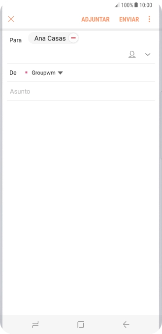 Pulsa Asunto e introduce el asunto deseado.