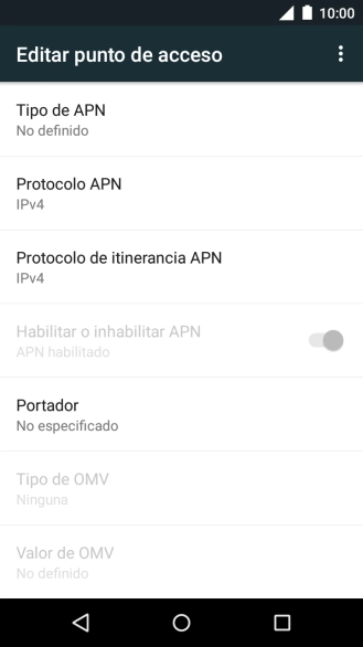 Pulsa el icono de menú.