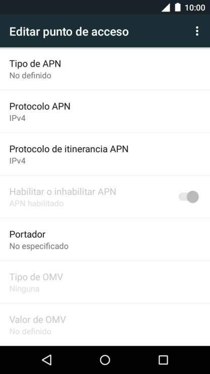 Pulsa el icono de menú.