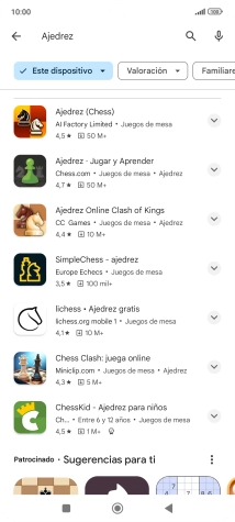 Pulsa la app deseada.