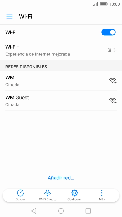 Pulsa la red wifi deseada.