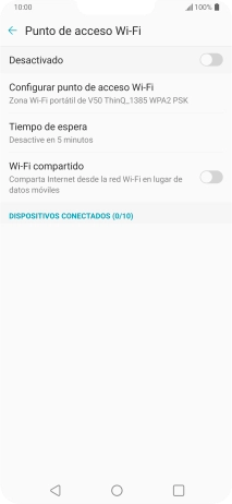 Pulsa Configurar punto de acceso Wi-Fi.
