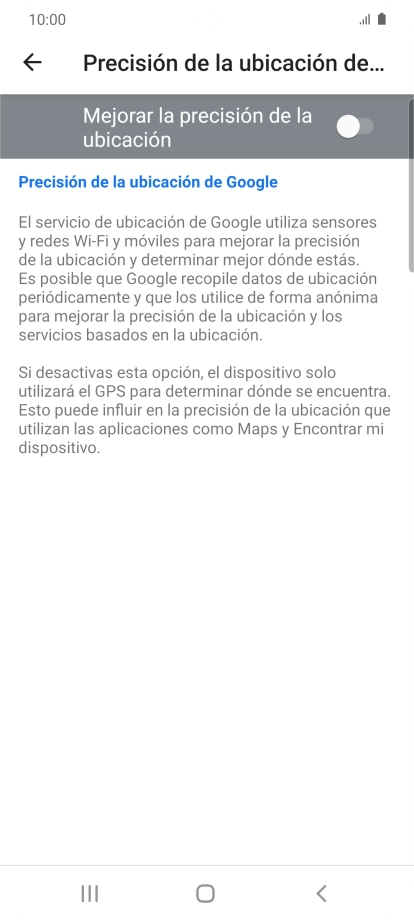 Pulsa el indicador junto a 