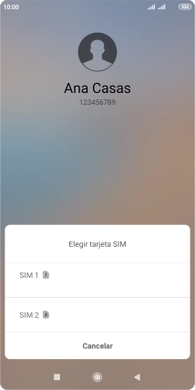 Pulsa la tarjeta SIM deseada.