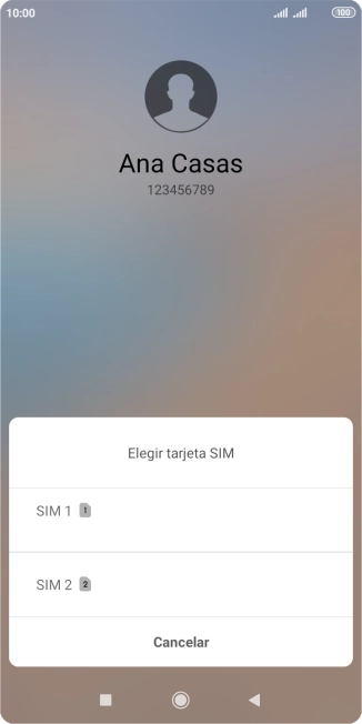 Pulsa la tarjeta SIM deseada.