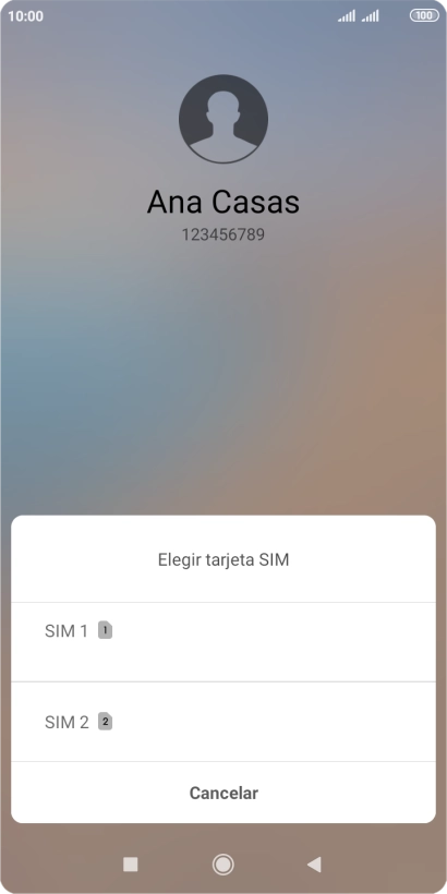 Pulsa la tarjeta SIM deseada.
