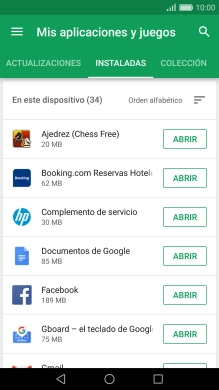 Pulsa la app deseada.