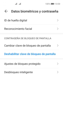 Pulsa Deshabilitar clave de bloqueo de pantalla.