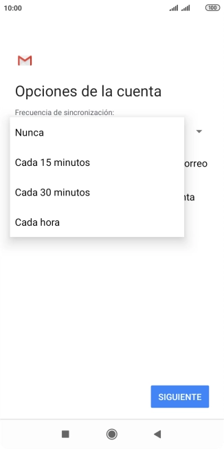 Pulsa el ajuste deseado.