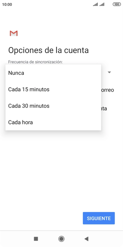 Pulsa el ajuste deseado.