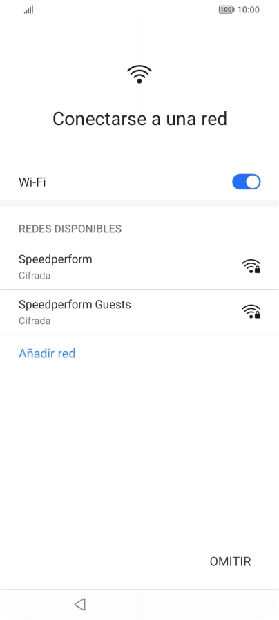 Pulsa la red deseada.