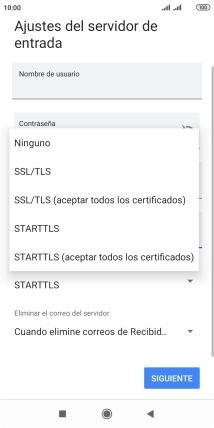 Pulsa Ninguno para desactivar la función.