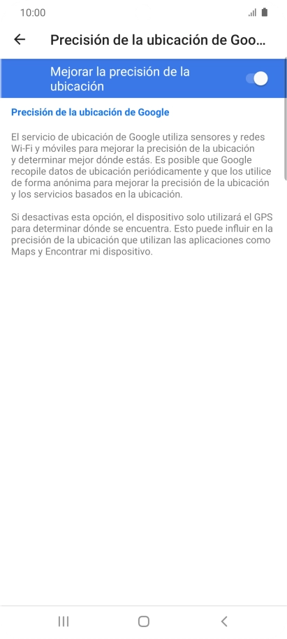 Pulsa el indicador junto a 