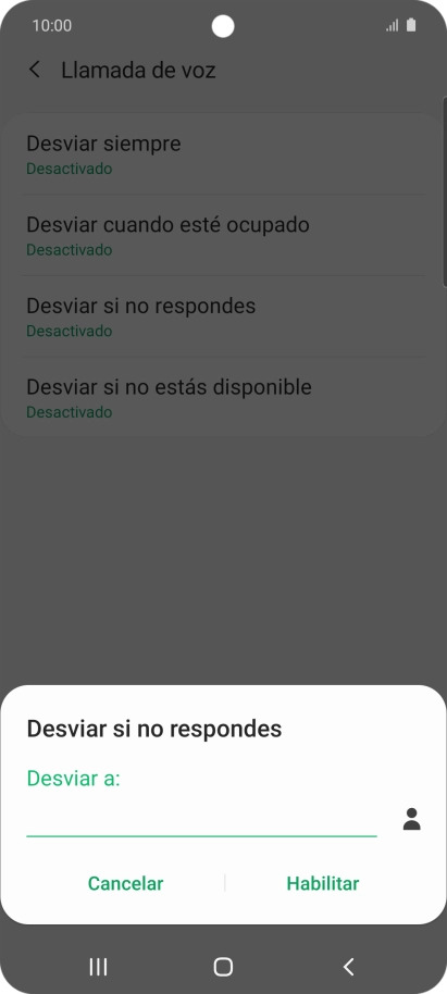 Introduce +34600132000 y pulsa Habilitar.