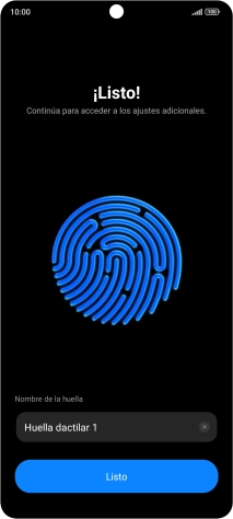 Pulsa Listo.