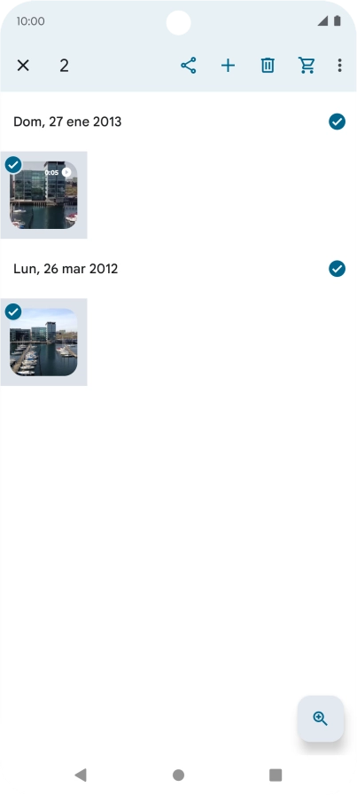 Pulsa el icono de compartir.