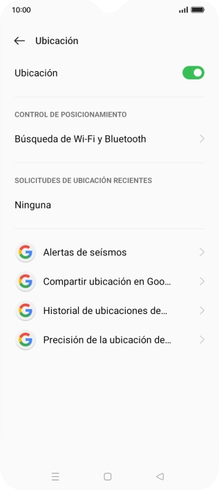 Pulsa Precisión de la ubicación de....