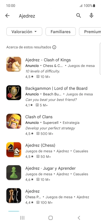 Pulsa la app deseada.