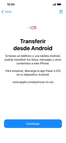 Para transferir contenido a tu teléfono, tienes que haber instalado la app 