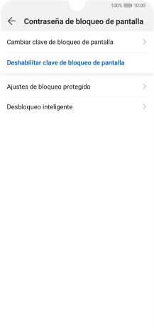 Pulsa Deshabilitar clave de bloqueo de pantalla.