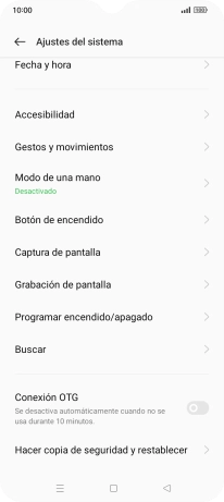 Pulsa Hacer copia de seguridad y restablecer.