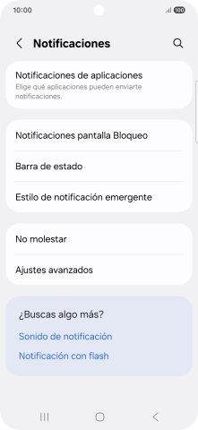 Pulsa Notificaciones de aplicaciones.
